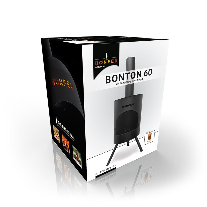 BonFeu, BonTon 60, Outdoor Fireplace, Black