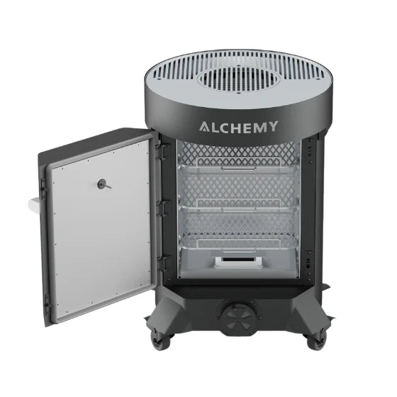 Alchemy 24″ Smoker Grill & Plancha 3‑in‑1 – Live‑Fire Outdoor Cooker