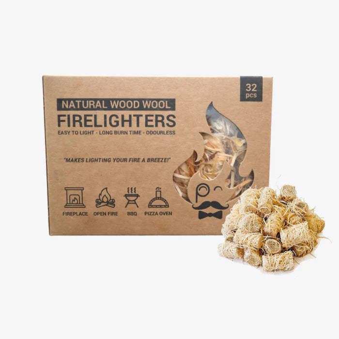 Kindling Cracker Natural Firelighters 4-Pack – Eco-Friendly Fire Starters