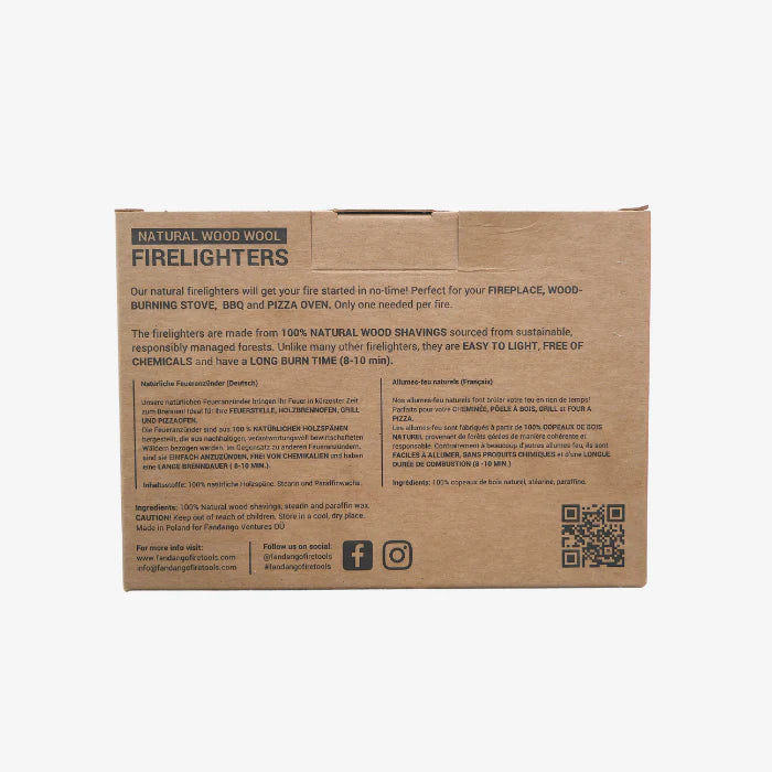 Kindling Cracker Natural Firelighters 4-Pack – Eco-Friendly Fire Starters