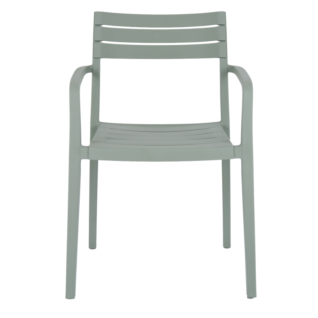 Aura French Grey Outdoor Carver Chair | Comfortable Weather Resistant Garden Seating
