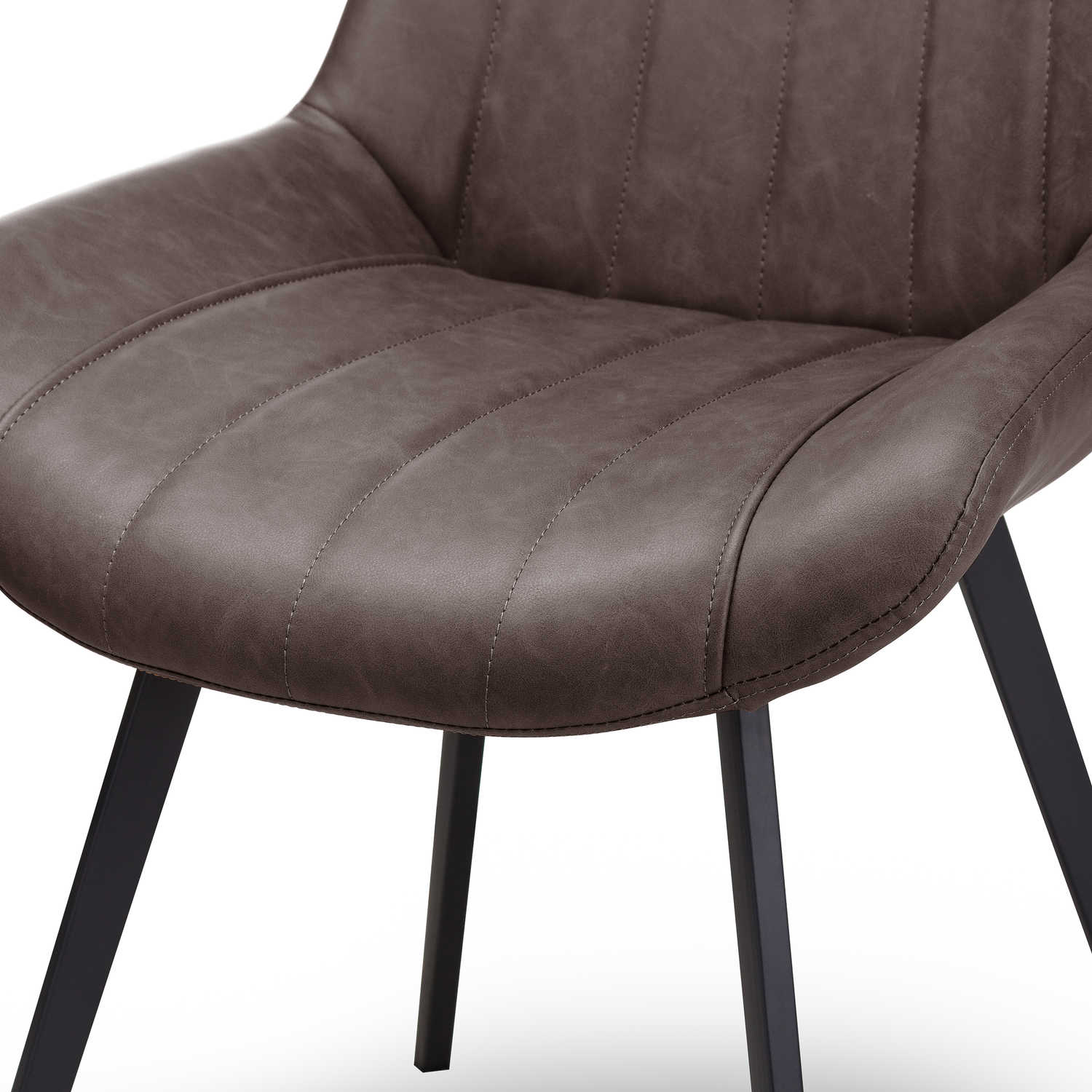 Malmo Coffee Dining Chair – Sleek Faux Leather Dining & Lounge Seating
