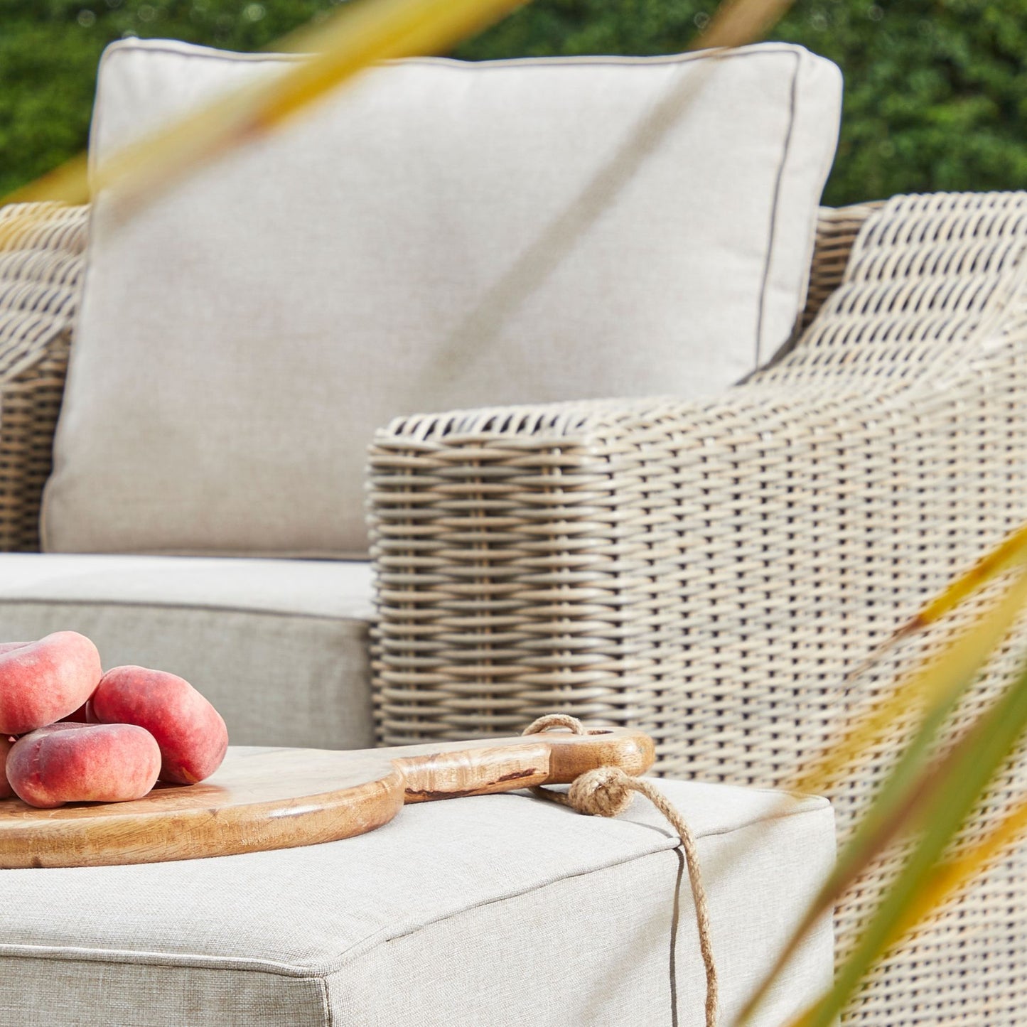 Capri Collection Outdoor Armchair – HDPE Wicker & Olefin Comfort