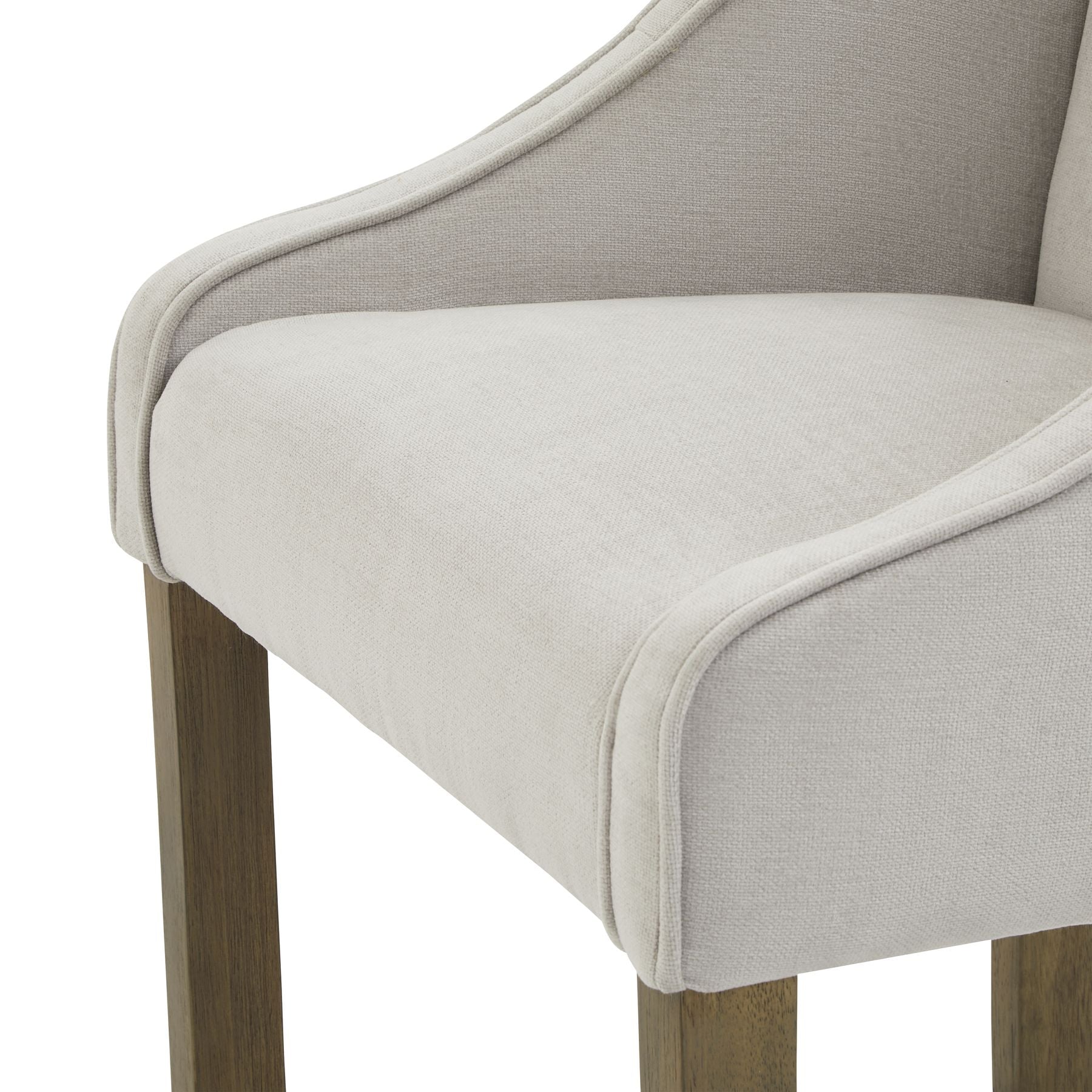 Epsom Grey Bar Stool | Light Grey Fabric Breakfast Bar Chair