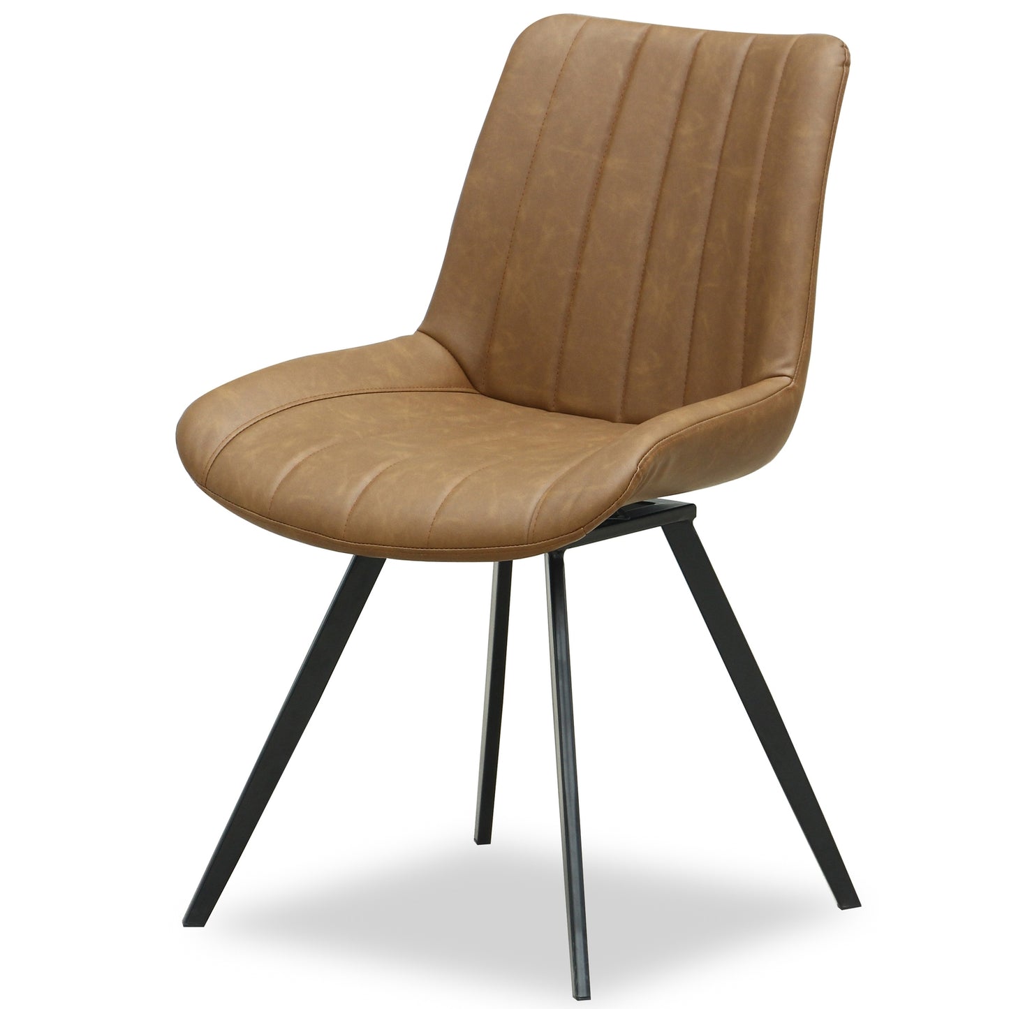 Malmo Tan Swivel Dining Chair | Modern Scandi Comfort & Style