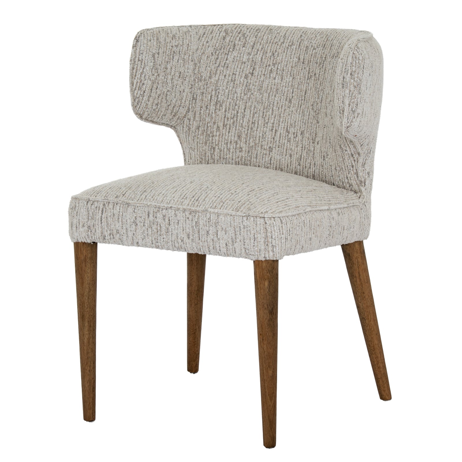 Avia Mist Dining Chair | Grey Fabric Upholstered Wooden Dining Seat
