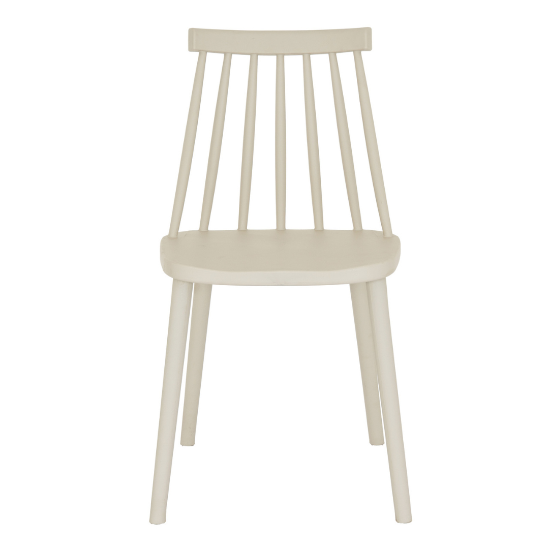 Kyra Putty Grey Outdoor Dining Chair | Weather Resistant Garden Patio Chair