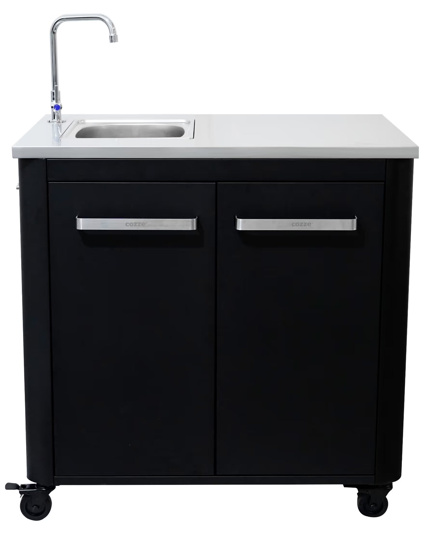 Cozze Outdoor Kitchen 90 w. Sink – Compact Outdoor Unit with Tap