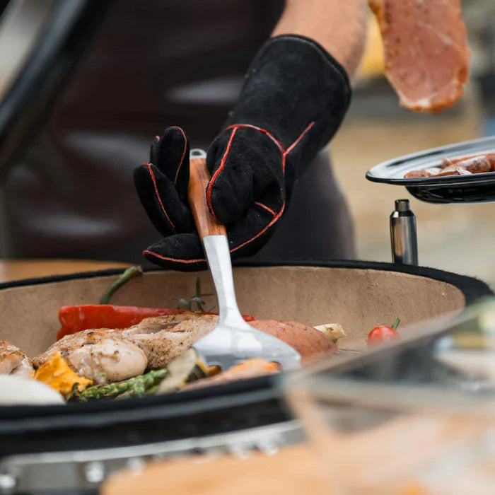 Premium Grill Set β 3-Piece Stainless Steel BBQ Tools with Leather Case