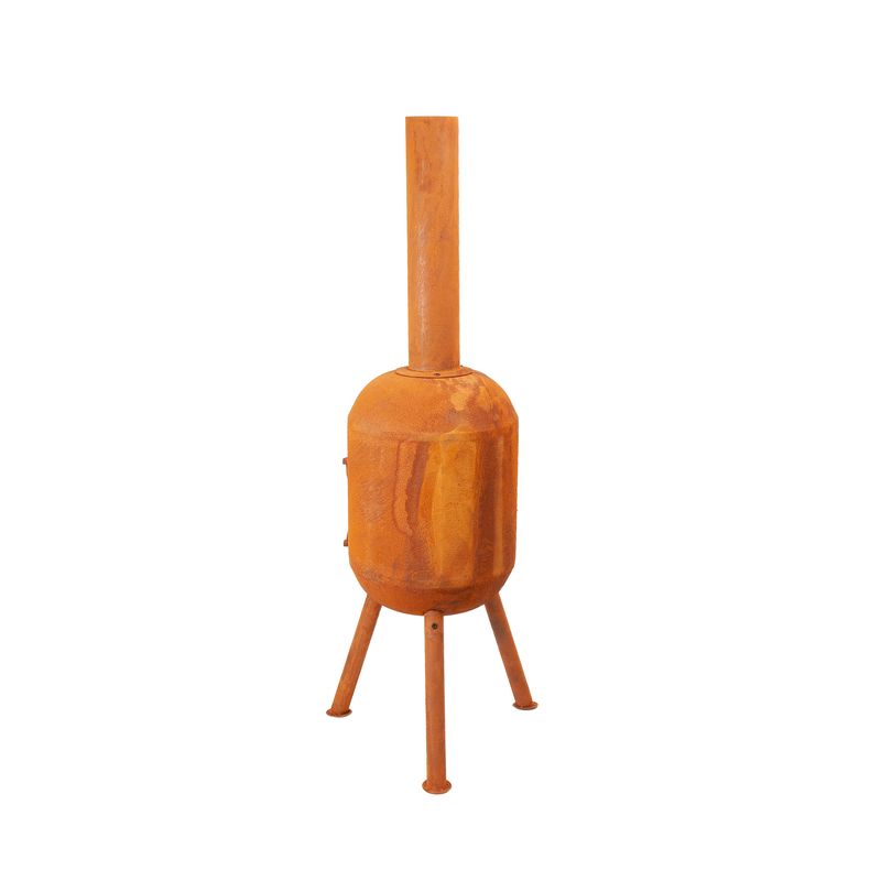 BonFeu, BonSolo, Outdoor Fireplace and Grill, Rust