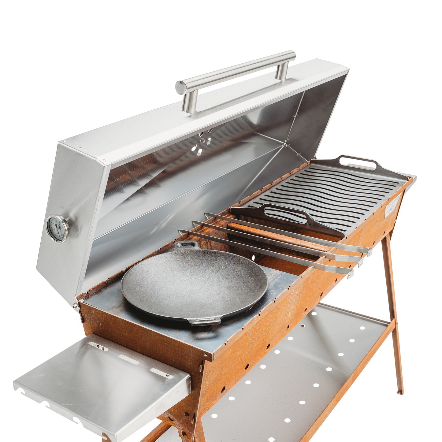 GrillSymbol Charcoal Grill Chef XL 160 cm