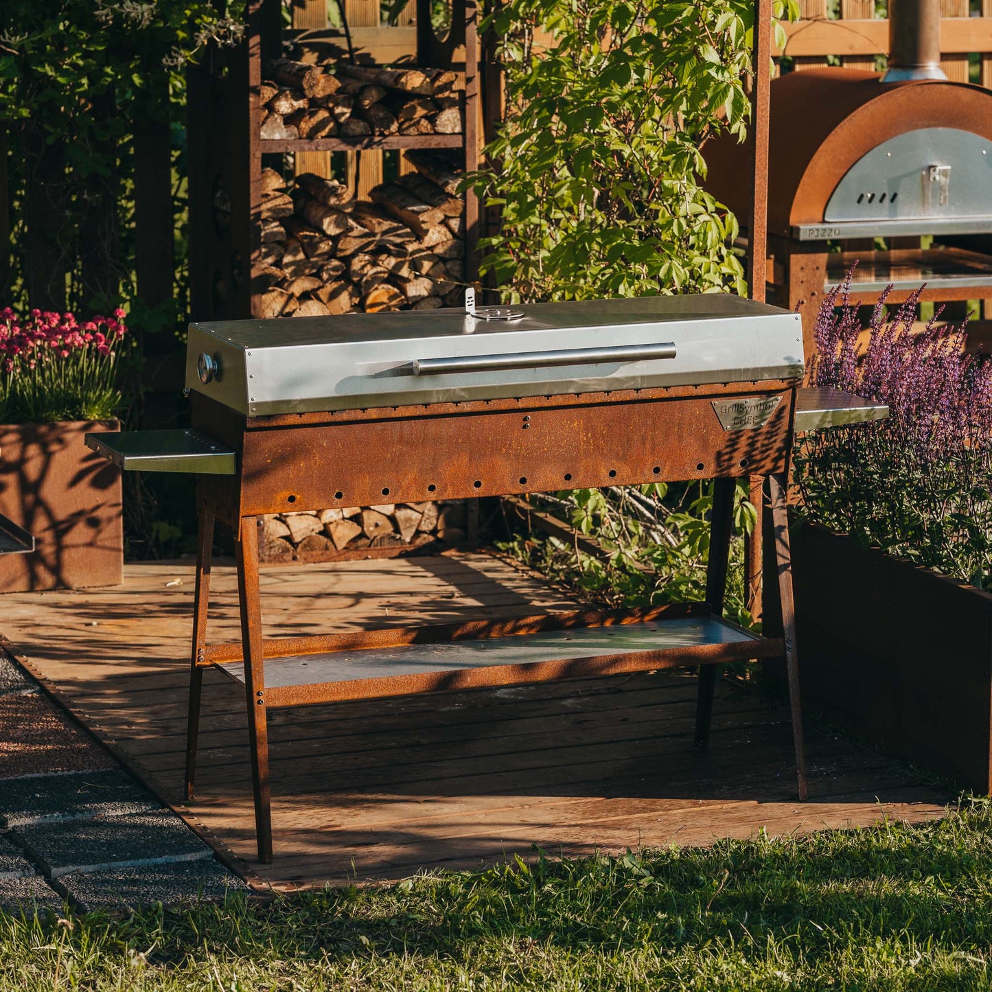 GrillSymbol Charcoal Grill Chef XL 160 cm