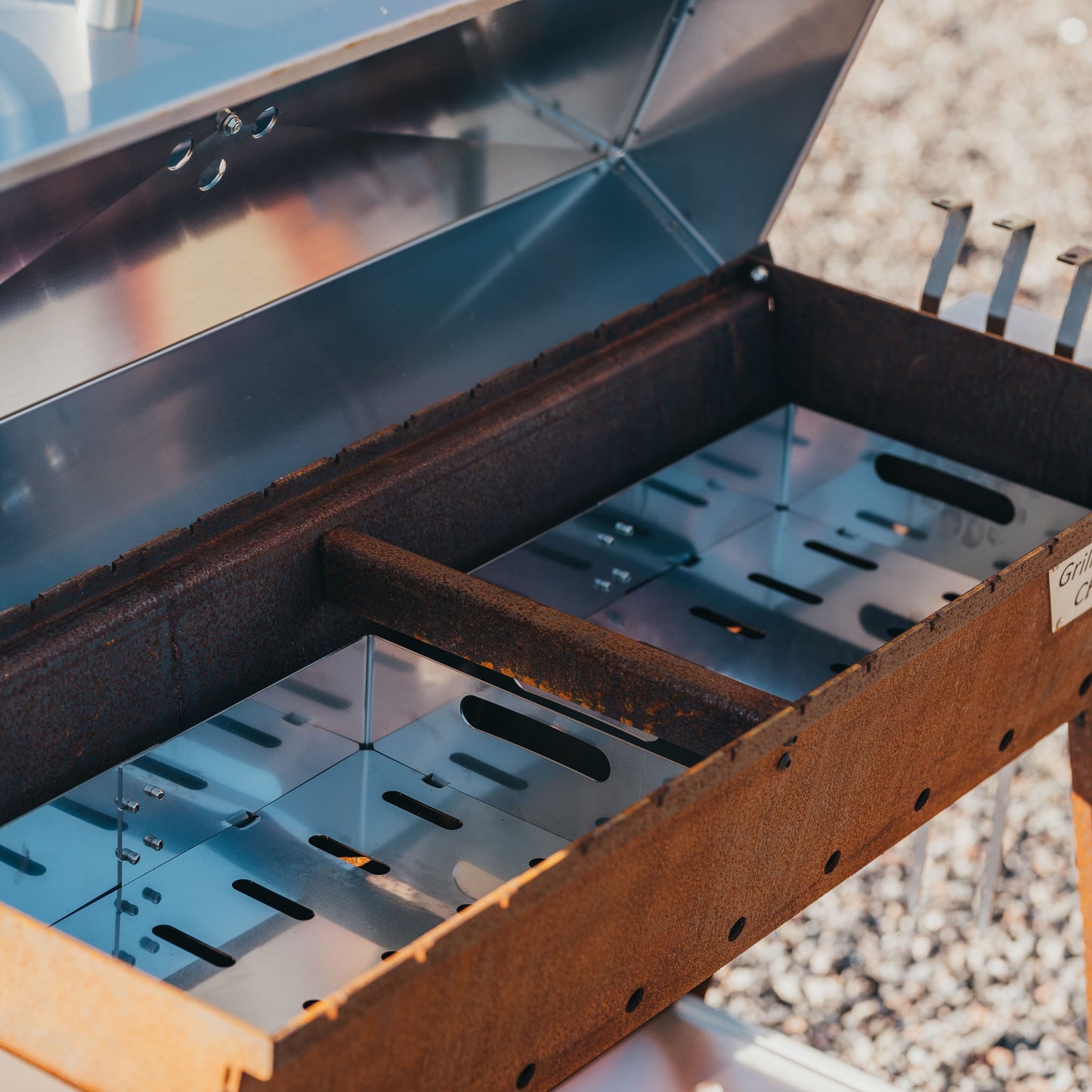 GrillSymbol Charcoal Grill Chef XL 160 cm