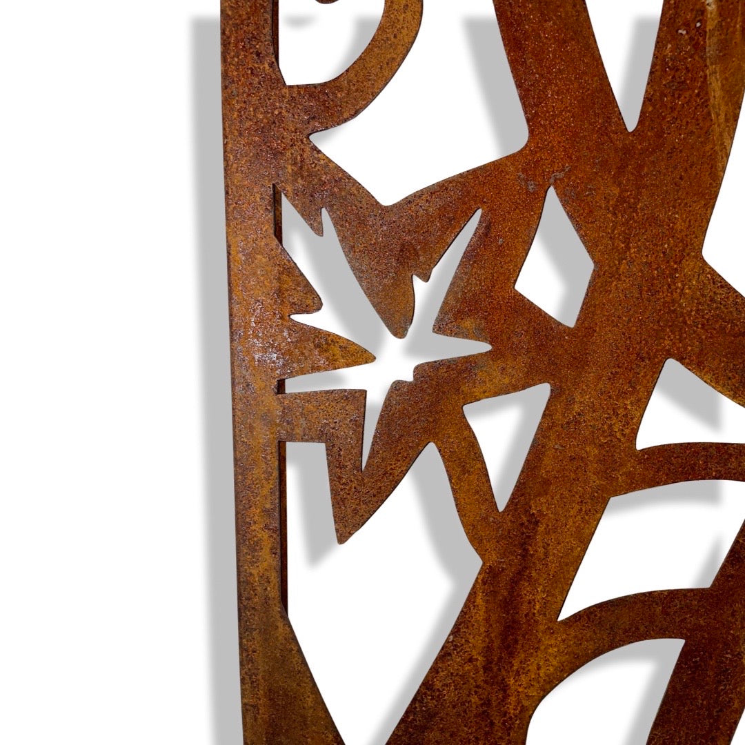 Patina Steel β Climbing Ivy Design β Laser Cut Screen