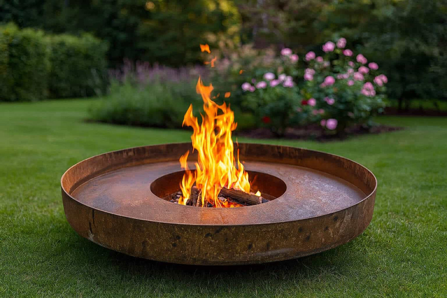 British Made Corten Steel Fire Bowl Heavy Duty Fire Pit