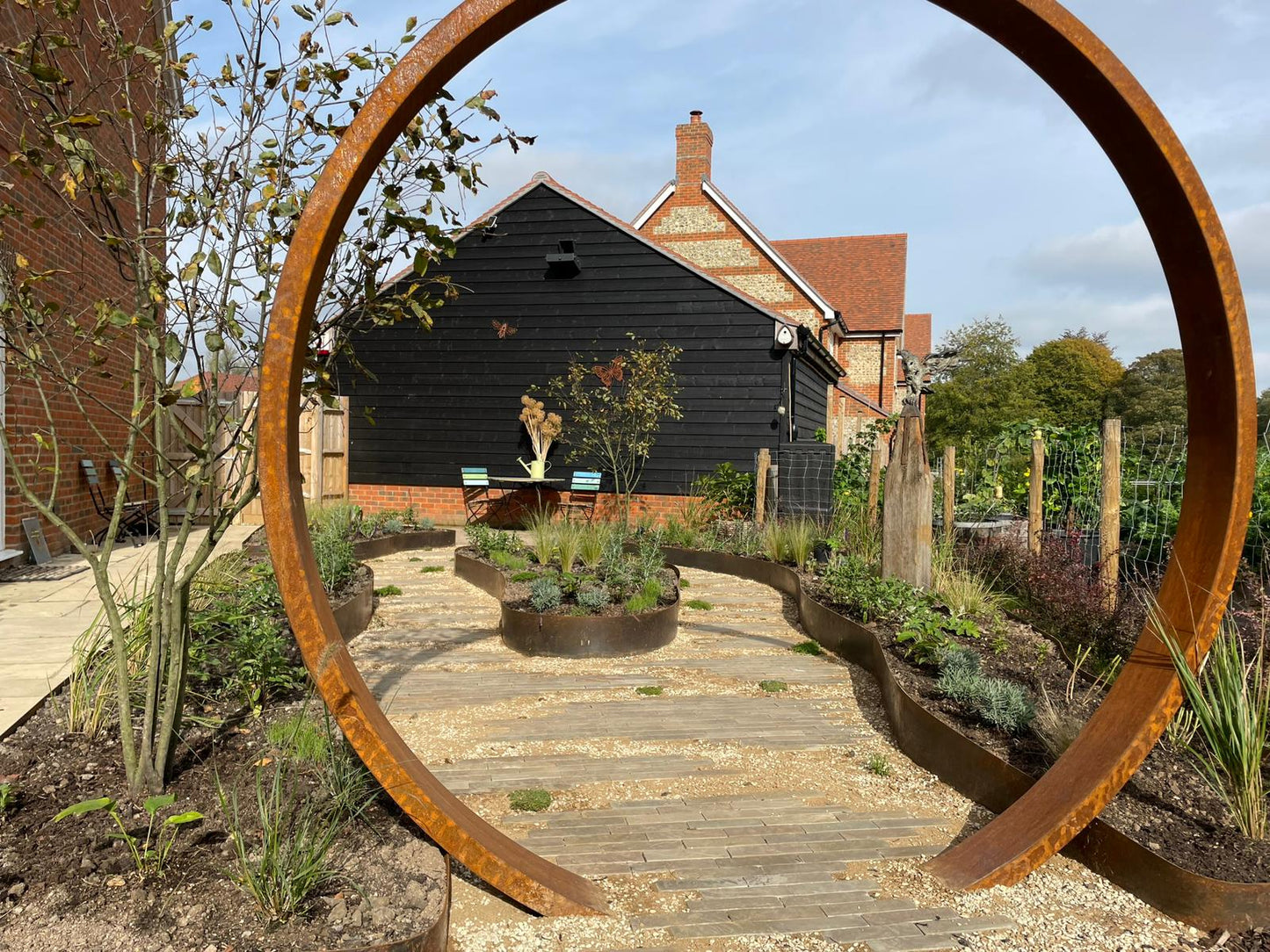 Corten Steel Moongate β 2.2 Meter ring