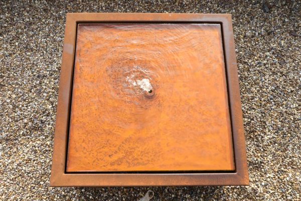 Corten Steel Square Water Table