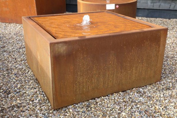 Corten Steel Square Water Table