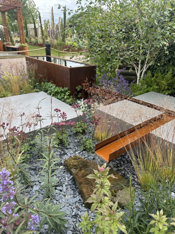 Corten Steel Water Trough Pond