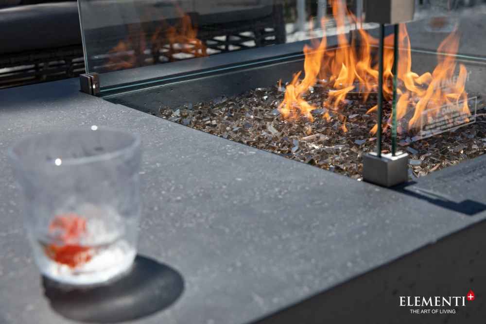 Cannes Gas Fire Table