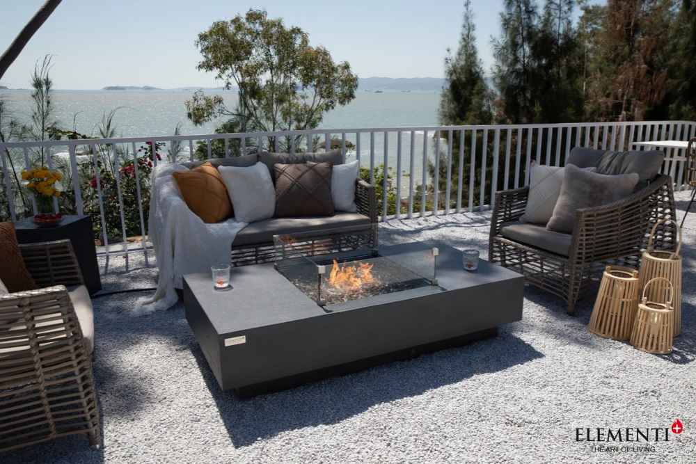 Cannes Gas Fire Table