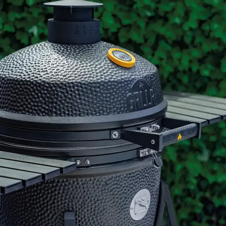 GRLLR Ember Classic 22 inch Kamado Grill | Matte Black build in