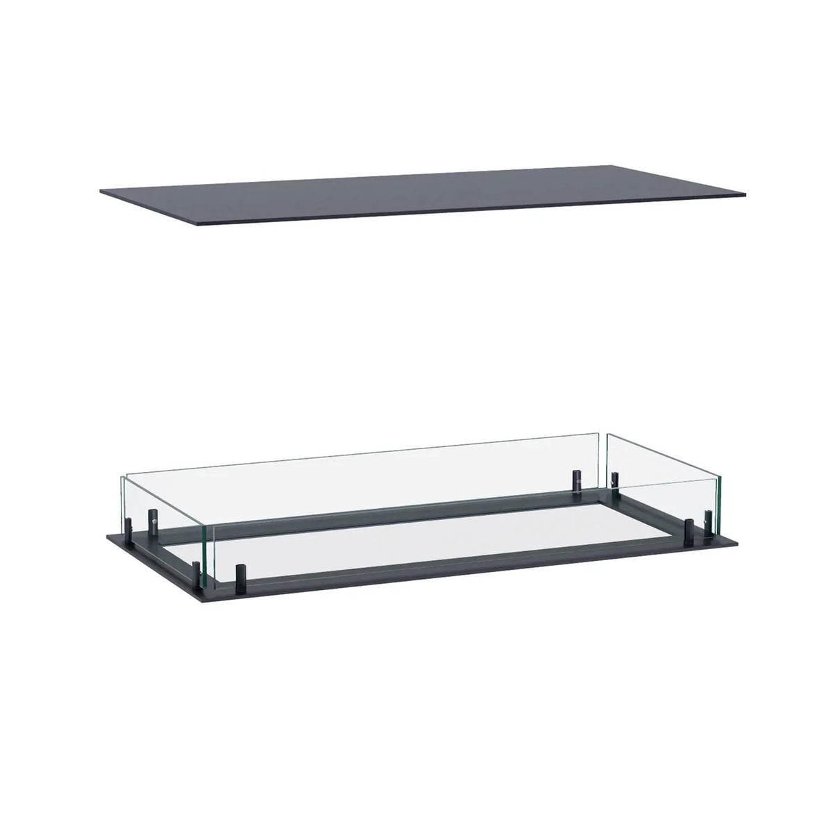 Foco Four 800 Four Sided Built In Bioethanol Fireplace
