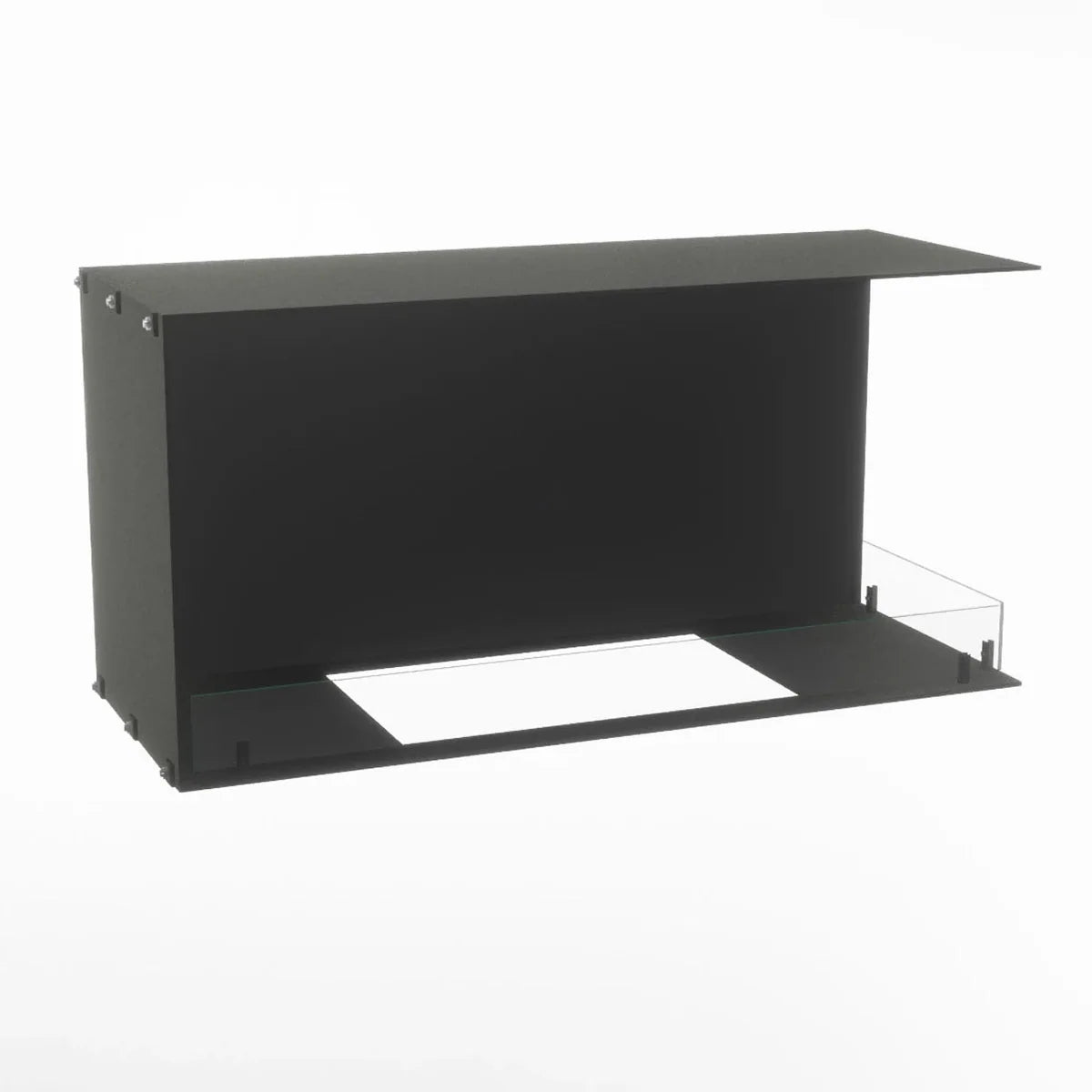 Foco Myst Corner Right 1000 Water Vapour Fireplace in Matte Black