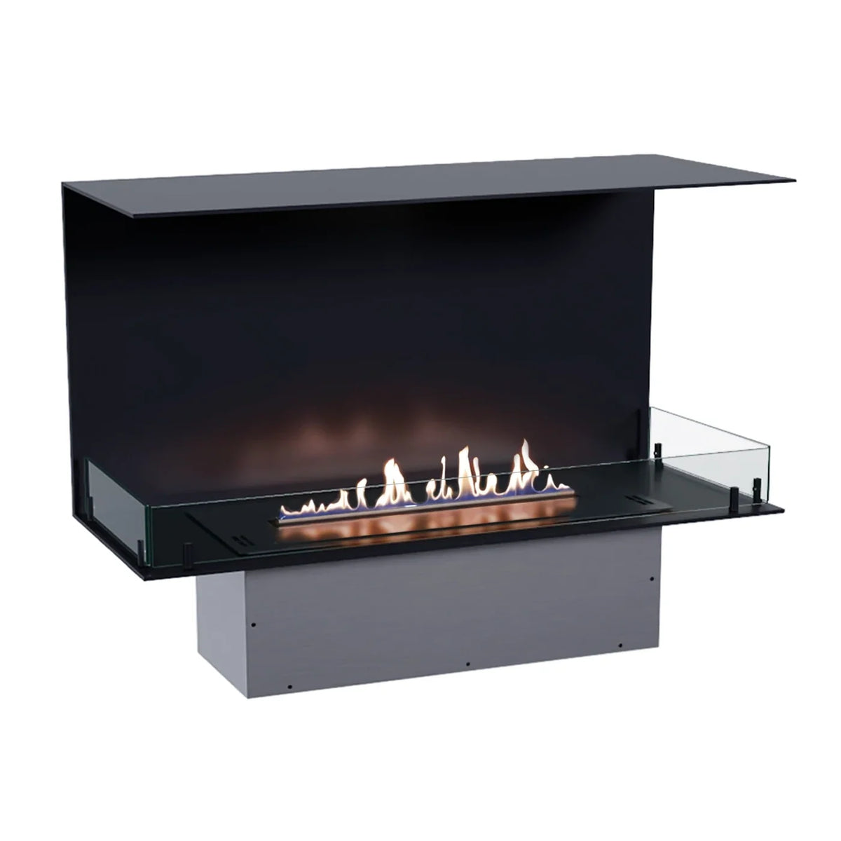 Foco Three 1000 Three Sided Built In Bioethanol Fireplace