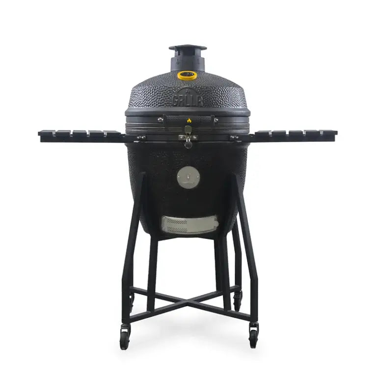 GRLLR Ember Classic 22 inch Kamado Grill | Matte Black including Trolley
