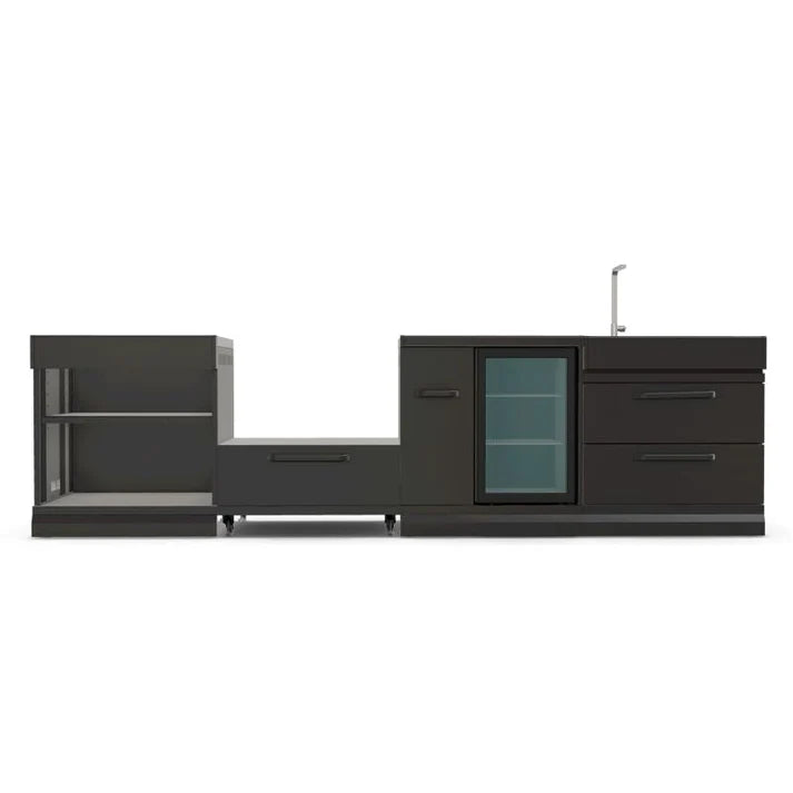GRLLR Connect Charcoal Outdoor Kitchen with Kamado Grill, Sink & Fridge | Modular Garden Kitchen UK