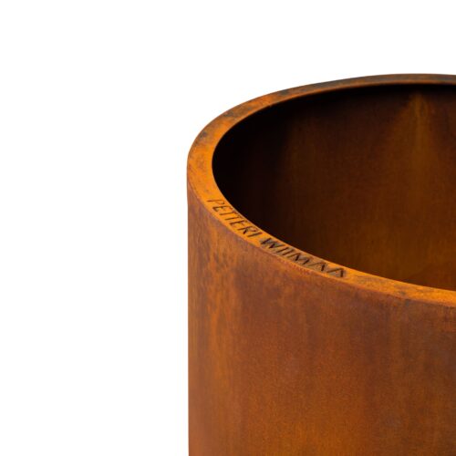GrillSymbol Mia Corten Steel Planter | Premium Round Outdoor Garden Planter