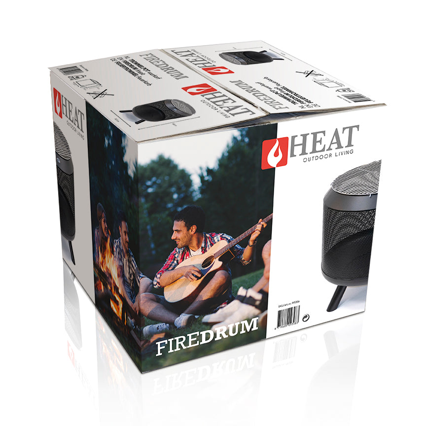 HEAT Fire Drum – Stylish Outdoor Fire Basket & Grill