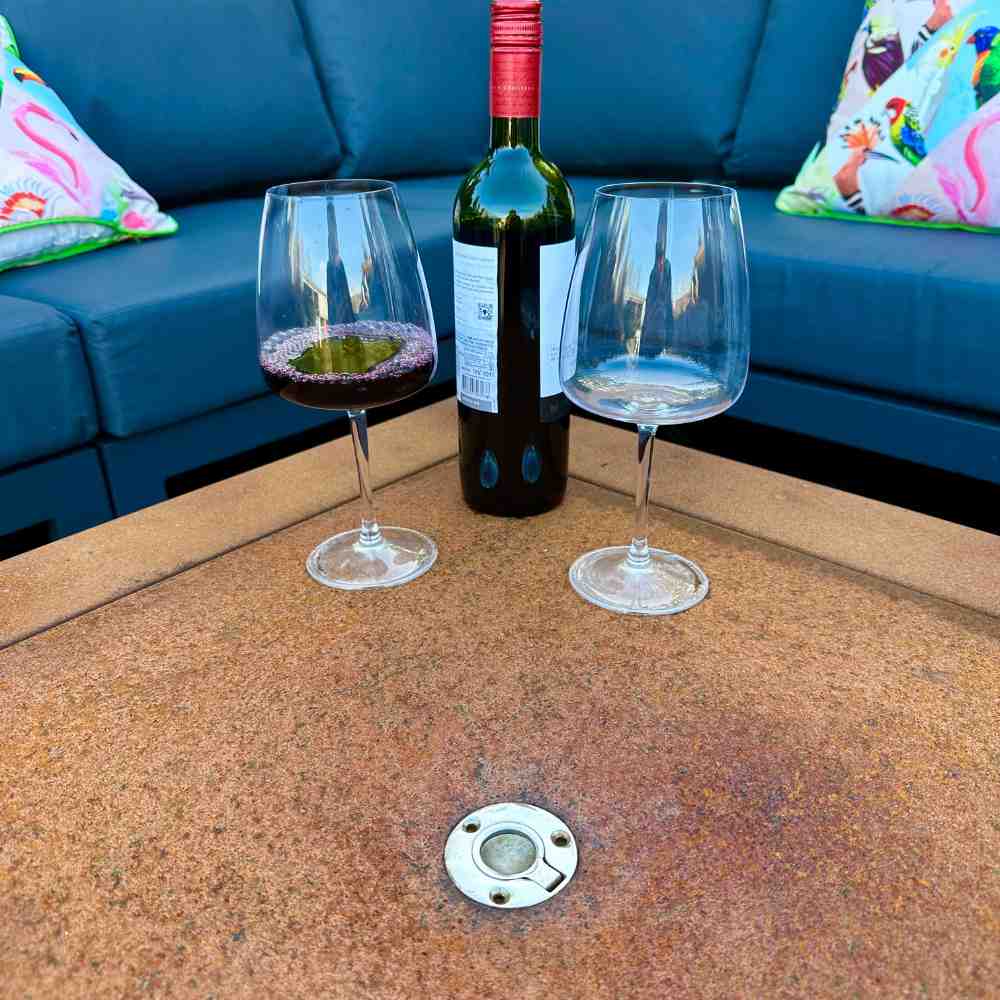 Weather It Helios Corten Steel Gas Fire Pit Table