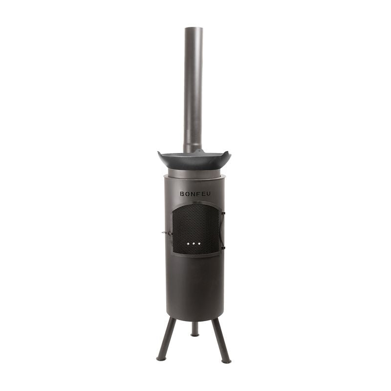BonFeu, BonGiano LP, Outdoor Fireplace, Black