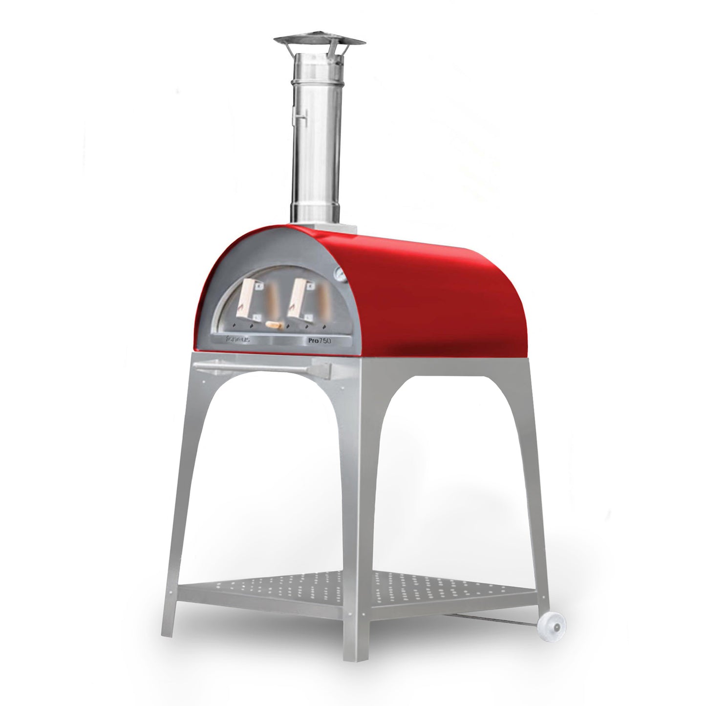 Igneus, Pro 750, Wood Fired Pizza Oven, Red