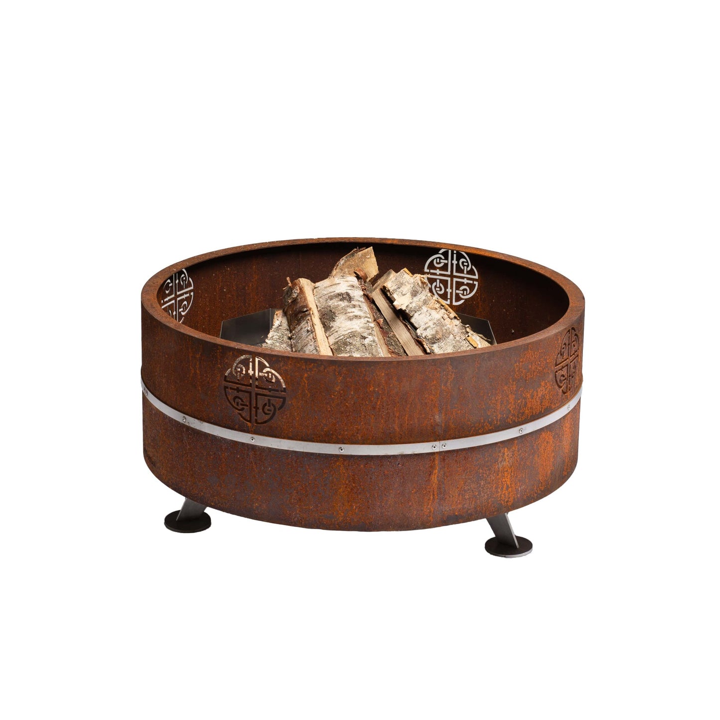 GrillSymbol Corten Steel Fire Pit Lucas, ø 95 cm + lid