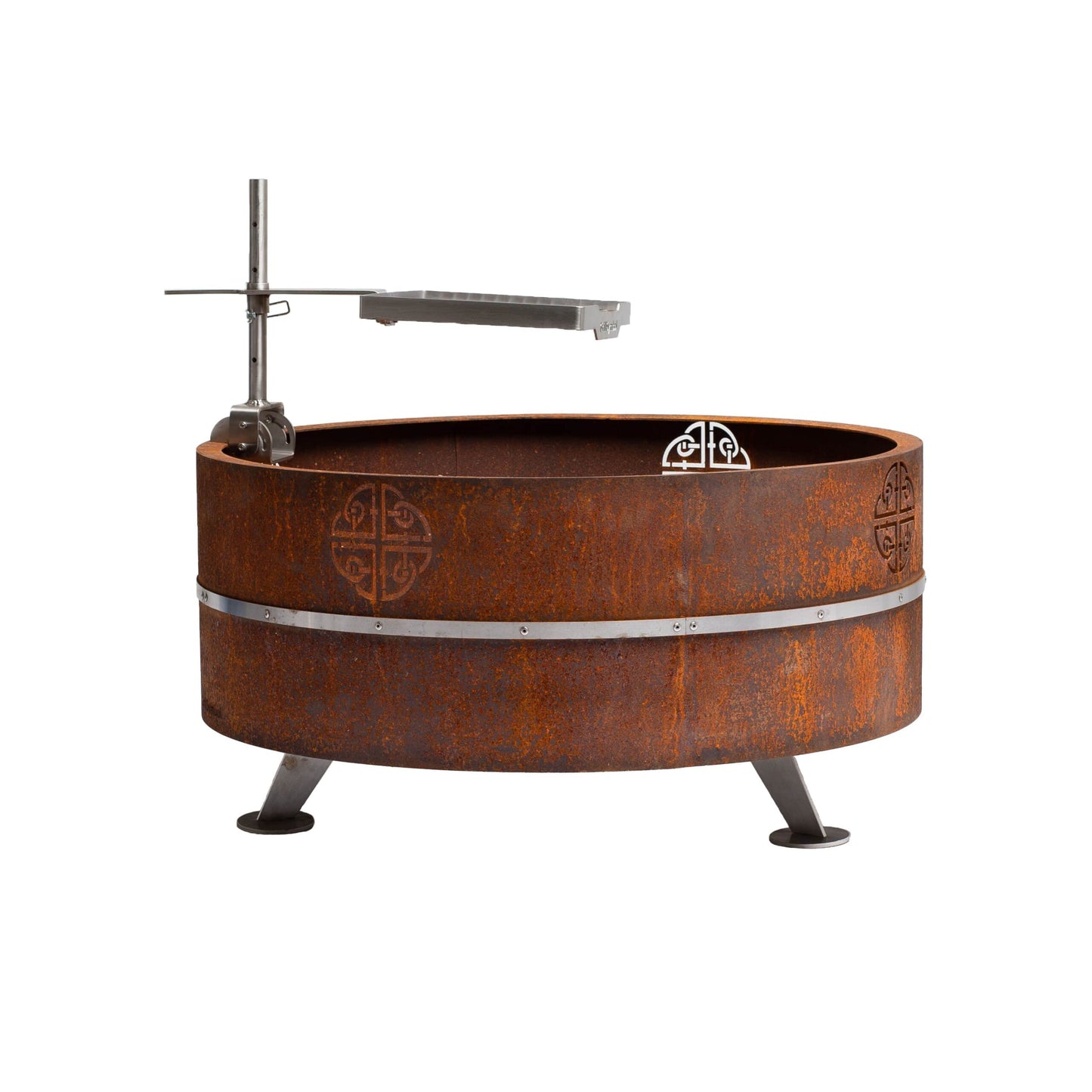 GrillSymbol Corten Steel Fire Pit Lucas, ø 95 cm + lid