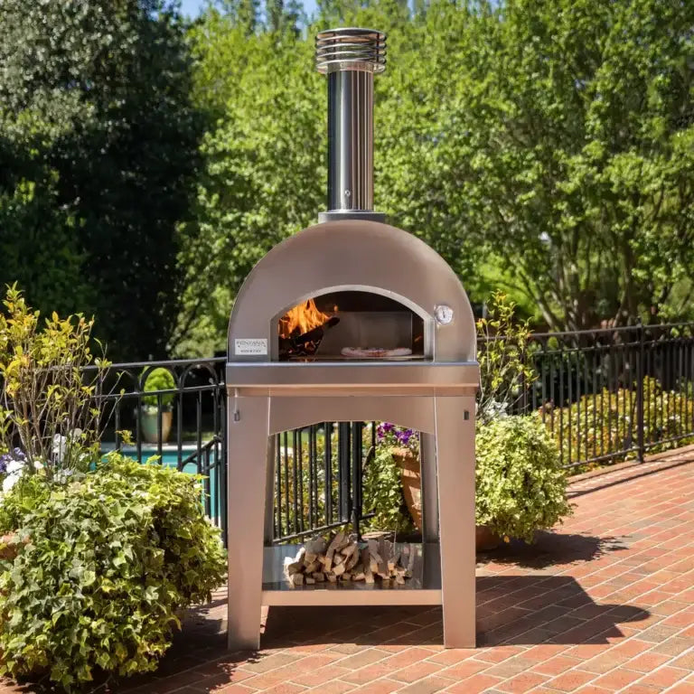Fontana Margherita Rosso Wood Pizza Oven Including Trolley