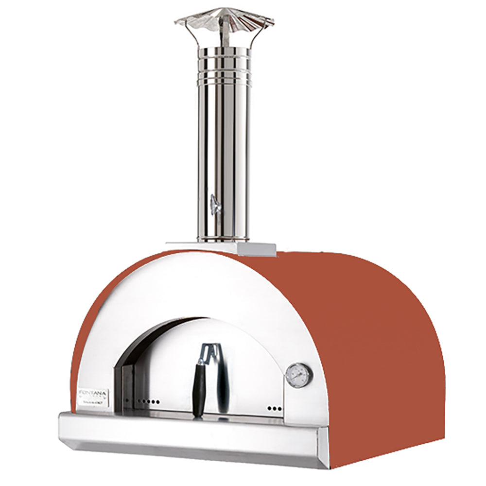 Fontana Margherita Rosso Wood Pizza Oven Including Trolley