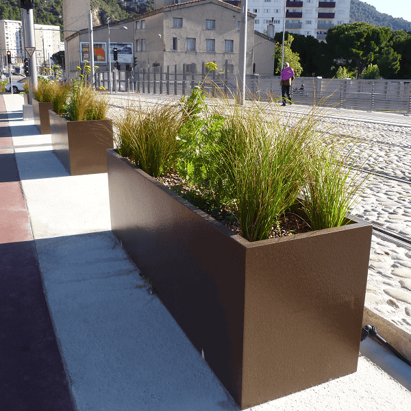 Aluminium Trough Planter UK Handmade Heavy Duty Garden Planter