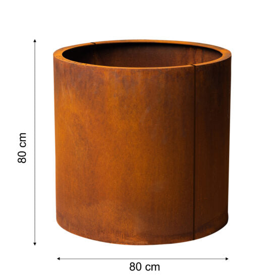 GrillSymbol Corten Steel Planter Myy XXL, รธ 80 cm