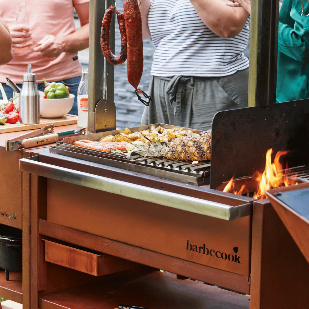 Barbecook Pedro Asado Grill & Workstation โ Corten Steel Outdoor BBQ