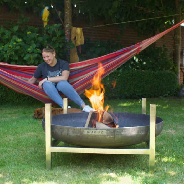 MOODZ Fire bowl Square Frame, Stainless Steel