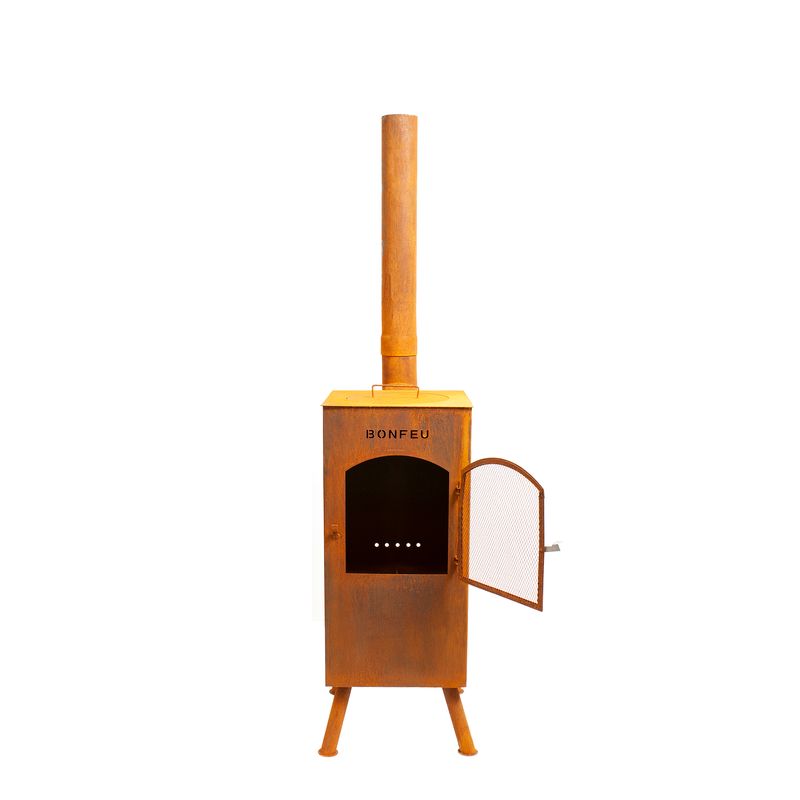 BonFeu, BonCarre, Outdoor Fireplace, Rust