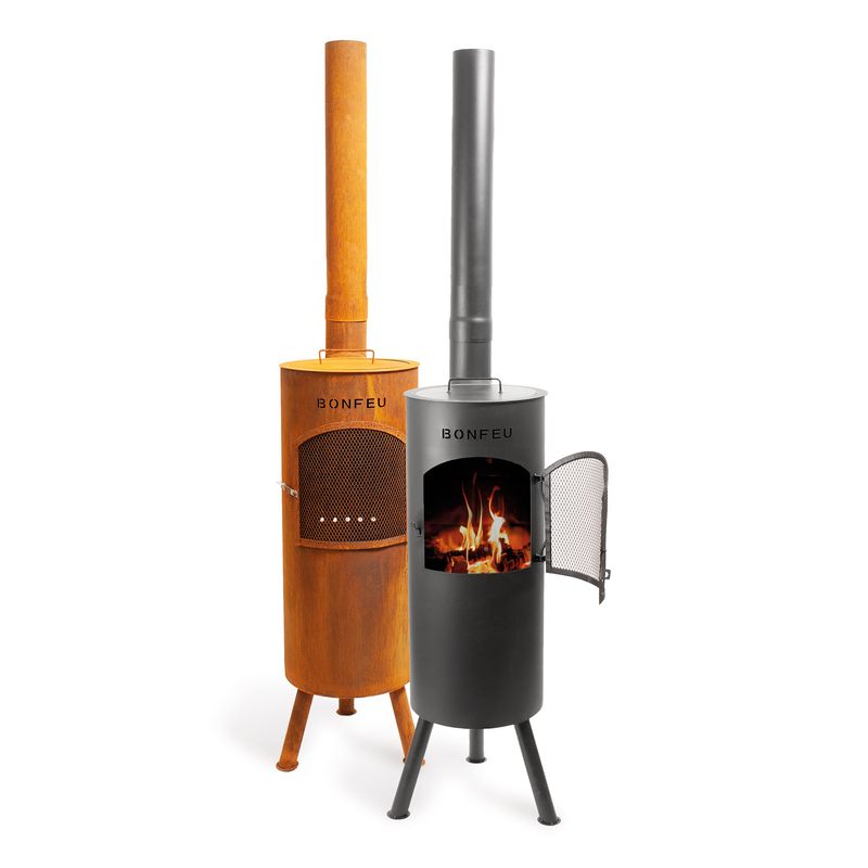 BonFeu, BonGiano LP, Outdoor Fireplace, Black