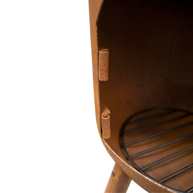 BonFeu, BonSolo, Outdoor Fireplace and Grill, Rust