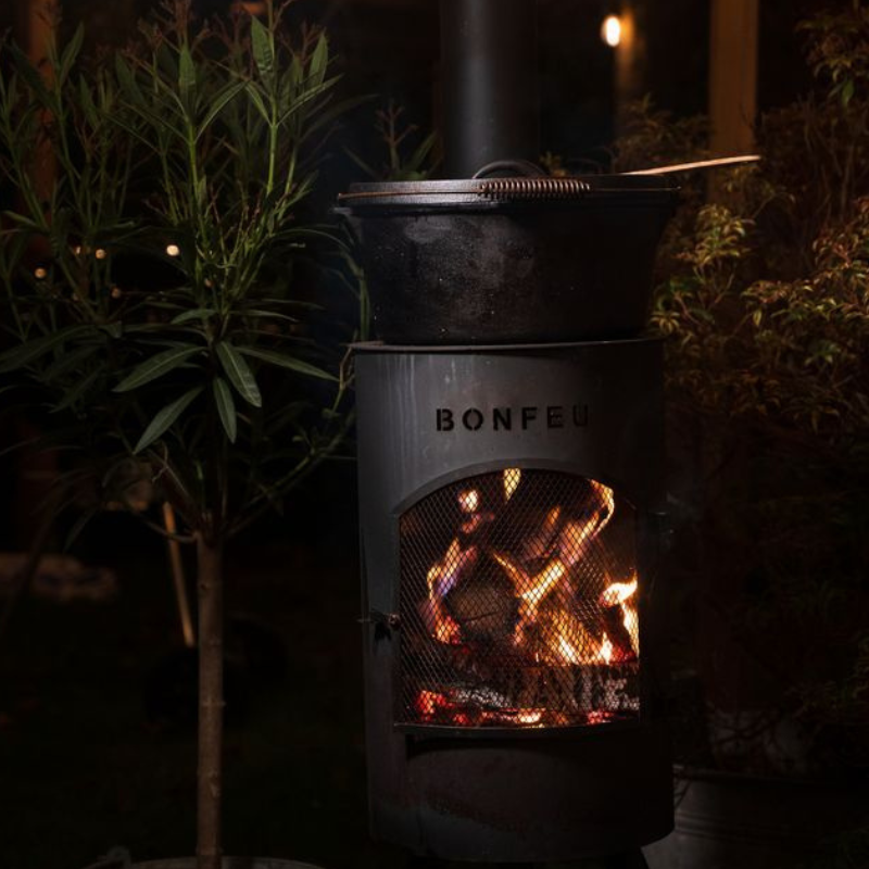 BonFeu, BonGiano SP, Outdoor Fireplace, Black
