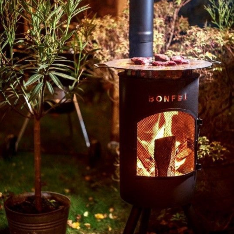 BonFeu, BonGiano SP, Outdoor Fireplace, Black