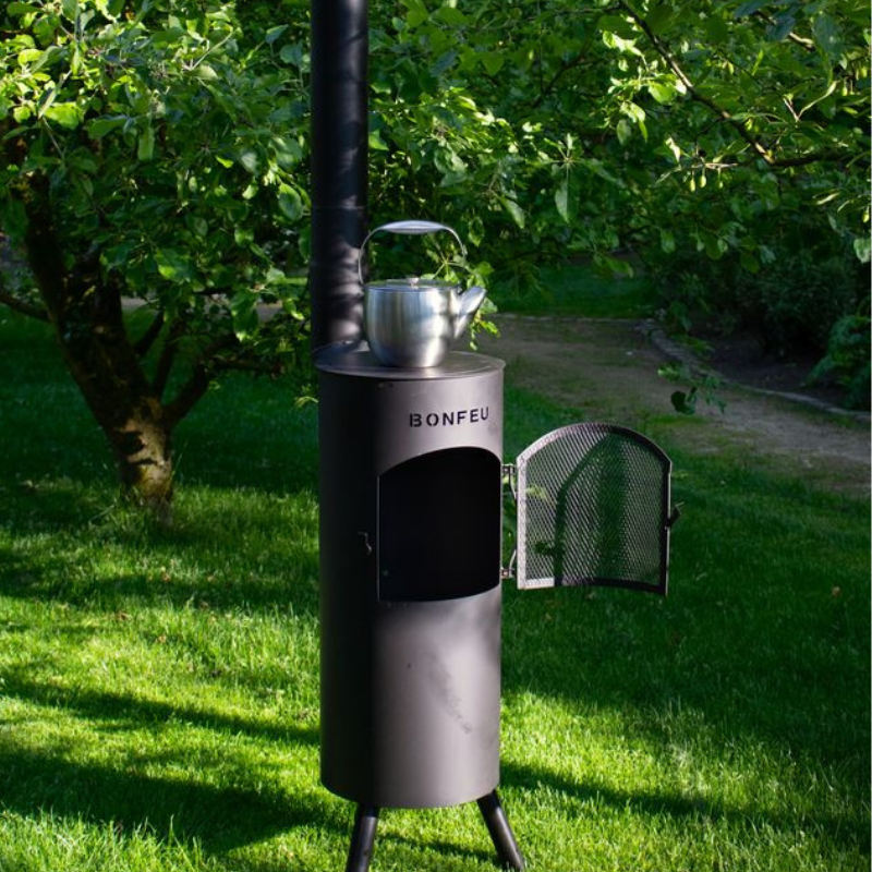 BonFeu, BonGiano LP, Outdoor Fireplace, Black